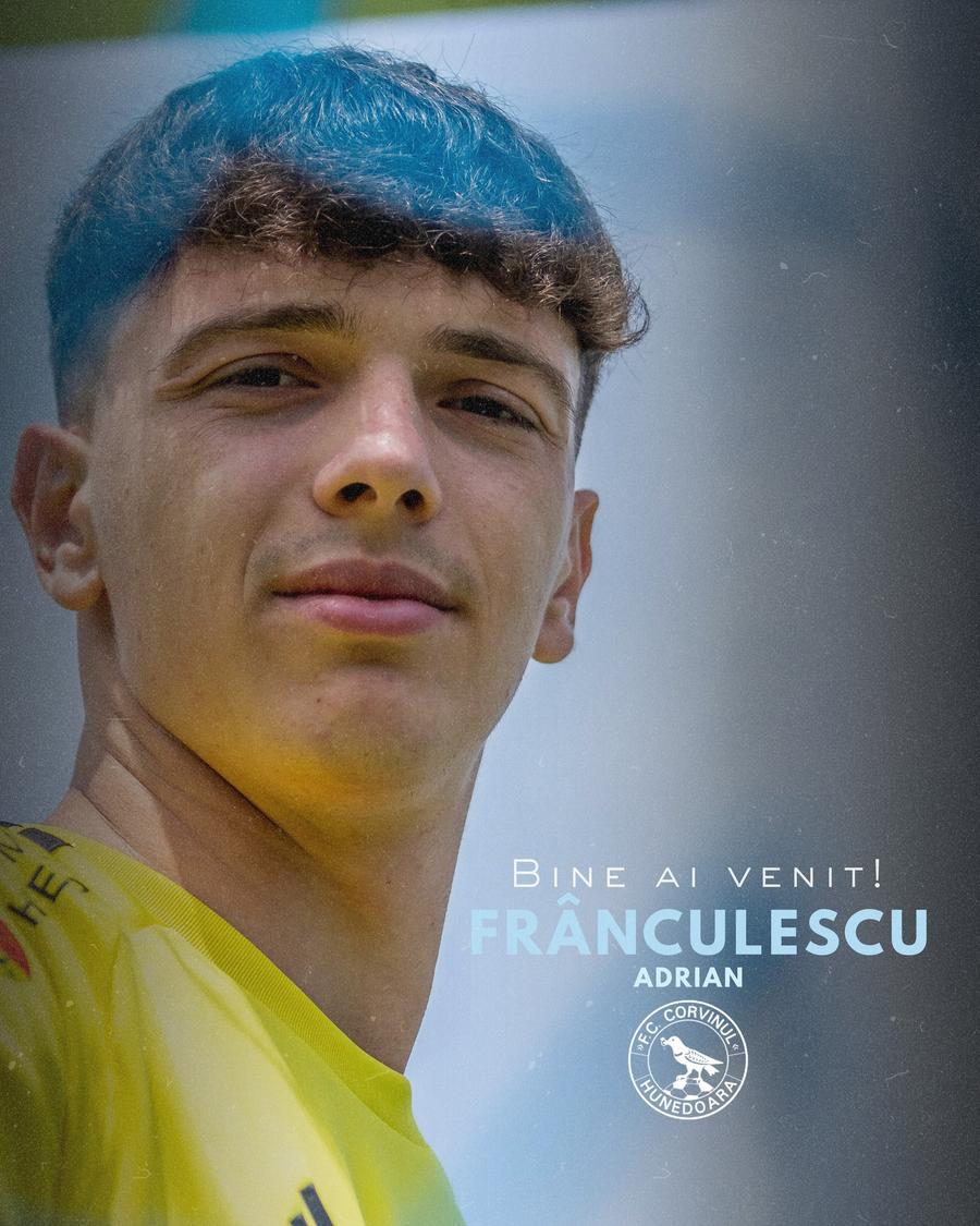 Adrian Frănculescu merge sub formă de împrumut la Corvinul pentru un an // foto: Facebook Corvinul a prezentat primele două transferuri pentru Superliga: „Bun revenit, «China»!”