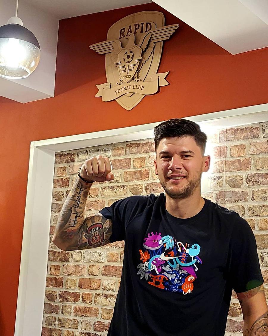 Cristi Săpunaru va semna cu Rapid // foto: Instagram E clar! Imaginea postată de Săpunaru pe Instagram, după ce Daniel Niculae i-a anunțat transferul la Rapid