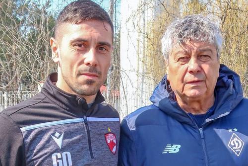 Preparatorul George Neagu, alături de Mircea Lucescu