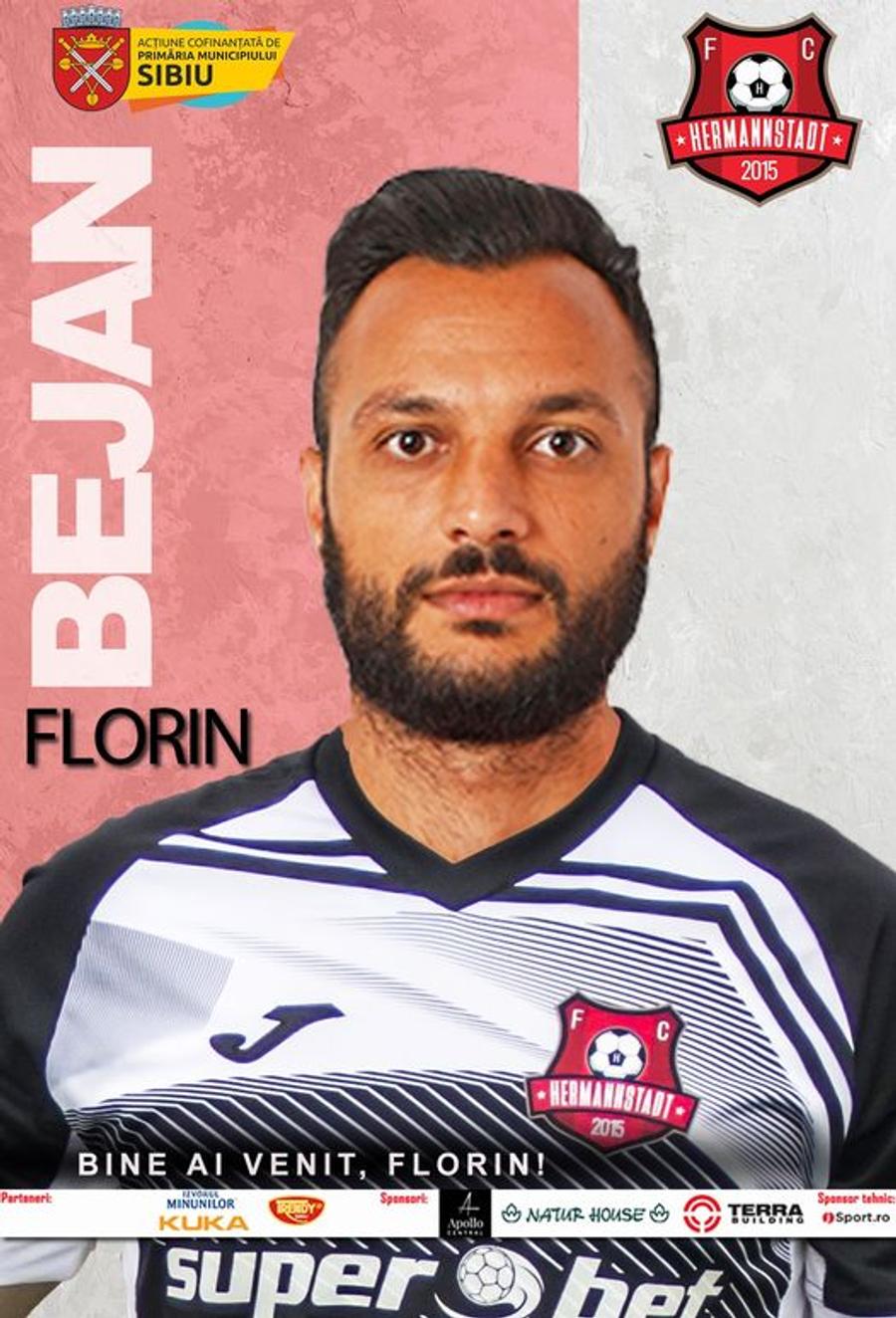 Florin Bejan, prezentat oficial la Hermannstadt Florin Bejan și-a găsit echipă după despărțirea de Dinamo! A fost prezentat la un club din Liga 2