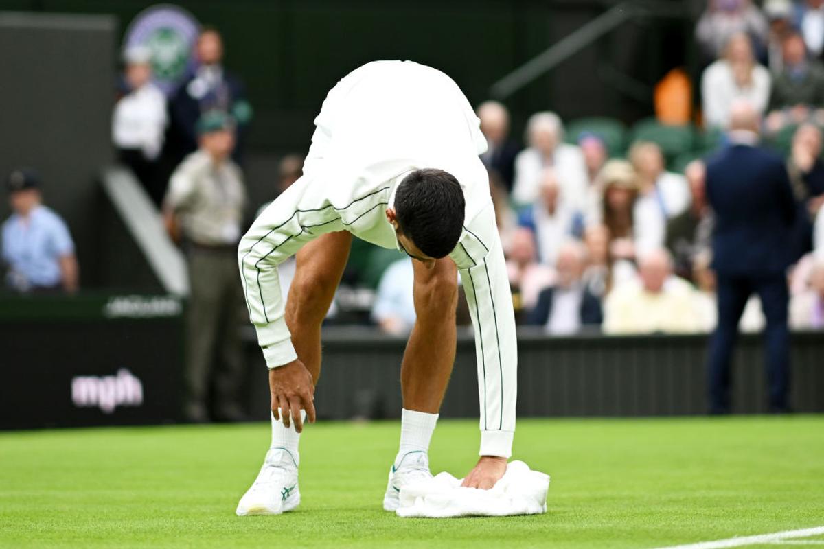 Imagini spectaculoase cu Novak Djokovic, în primul tur de la Wimbledon 2023