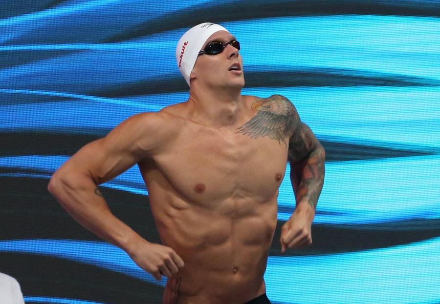 Caeleb Dressel înaintea unei curse FOTO Imago Images Care este topul pe care David Popovici îl domină » Statisticienii au dat verdictul