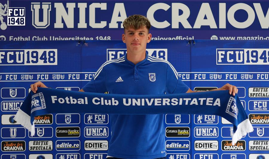 Codruț Sandu, prezentat de FCU Craiova Transfer pe axa Rapid - FCU Craiova » Pe cine a adus Adrian Mititelu