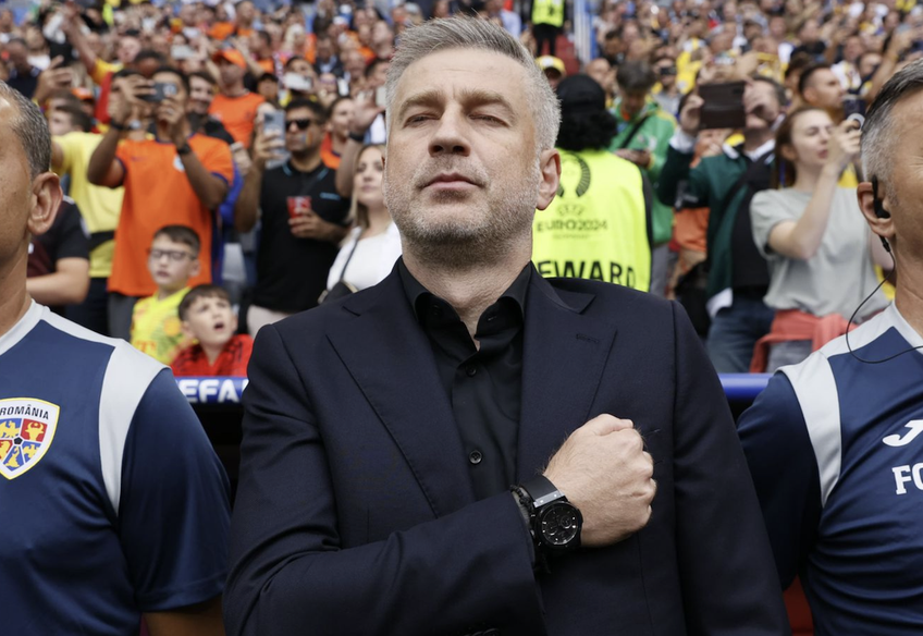 Edi Iordănescu, în România - Olanda, optimi Euro 2024, foto: Cristi Preda / GSP