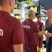 Rapidiștii au participat la inaugurarea unui nou magazin Mobexpert în București. Foto: Carmen Dumitru (GSP.RO)