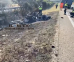 Imagini de la locul accidentului în care a murit Diogo Jota. FOTO: dailymotion.com