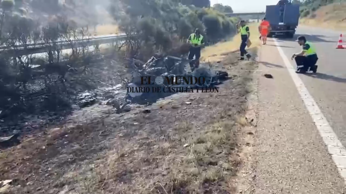 Imagini de la locul accidentului în care a murit Diogo Jota