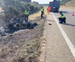Imagini de la locul accidentului în care a murit Diogo Jota. FOTO: dailymotion.com