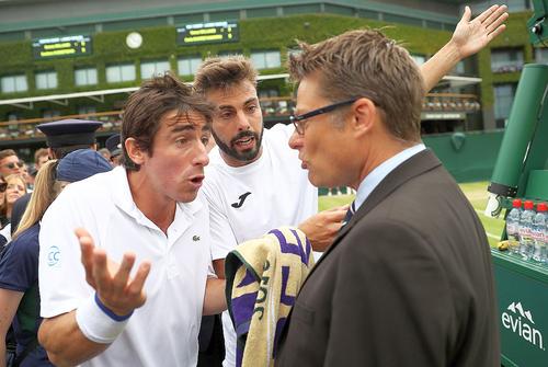 Pablo Cuevas și Marcel Granollers în celebrul meci de la Wimbledon // foto: Guliver/gettyimages