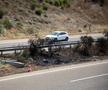 Imagini de la locul accidentului în care a murit Diogo Jota. FOTO: Imago Images