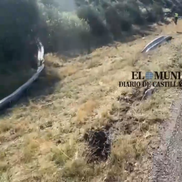 Imagini de la locul accidentului în care a murit Diogo Jota. FOTO: dailymotion.com