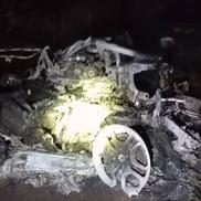 Mașina lui Jota, după accident