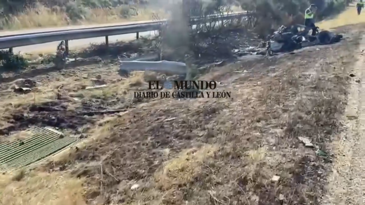 Imagini de la locul accidentului în care a murit Diogo Jota