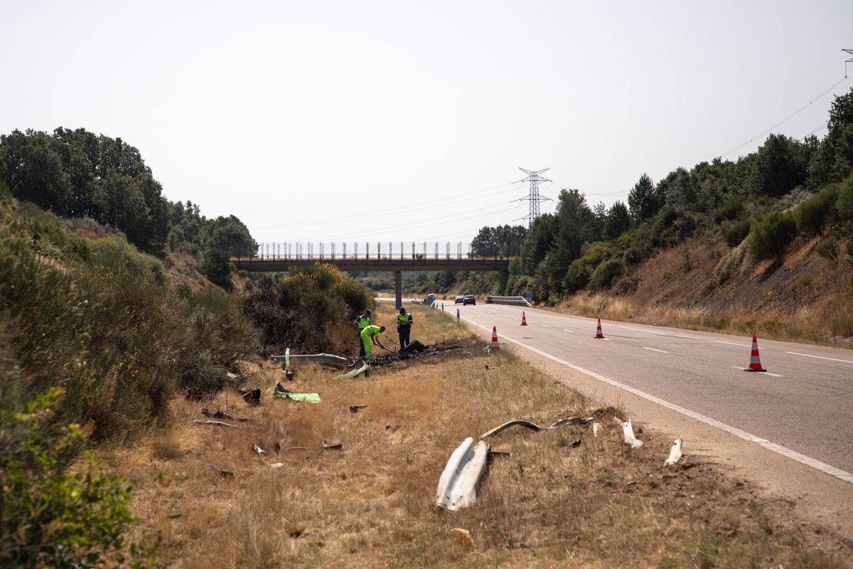 Imagini de la locul accidentului în care a murit Diogo Jota