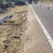 Imagini de la locul accidentului în care a murit Diogo Jota. FOTO: dailymotion.com