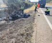 Imagini de la locul accidentului în care a murit Diogo Jota. FOTO: dailymotion.com