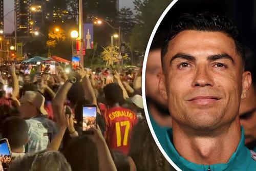 Cristiano Ronaldo și mulțimea au celebrat victoria în 16-imile Mondialului/
Fotomontaj: Daiana Apostol