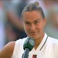 Aryna Sabalenka s-a calificat în faza optimilor la Wimbledon // foto: X @The Tennis Letter