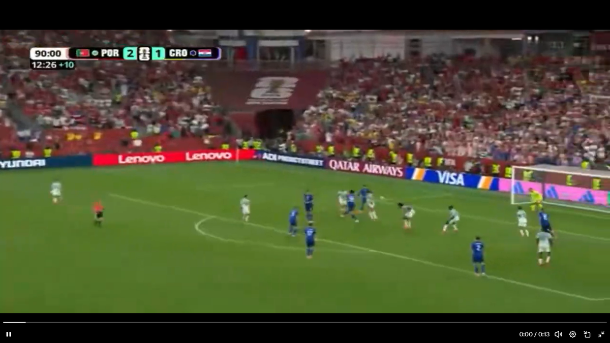 Gol anulat Croația în minutul 90+13