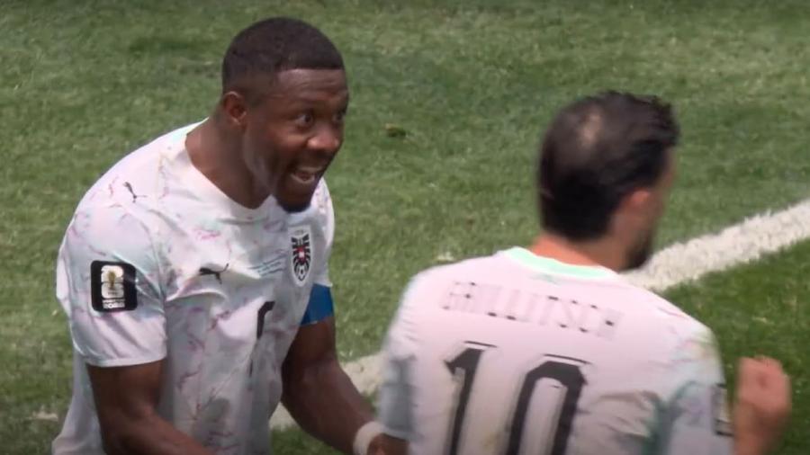 David Alaba țipă la Florian Grillitsch / foto: captură Nervi la austrieci! David Alaba s-a luat de un coechipier: „Tot ce am avut în minte”