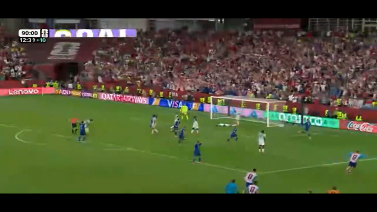 Gol anulat Croația în minutul 90+13