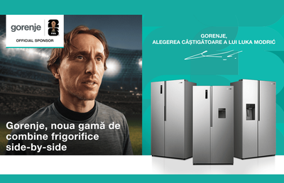 Gorenje, Partener Oficial FIFA World Cup 2026, lansează frigiderele Side-by-Side, ideale pentru serile de meci