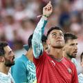 Cristiano Ronaldo și colegii din naționala Portugaliei nu l-au uitat de Diogo Jota, fostul internațional dispărut într-un tragic accident de mașină / Foto: Facebook Bleacher Report