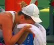 Simona Halep a abandonat la Washington, după ce pierduse primul set cu Anna Kalinskaya. Captură: DigiSport