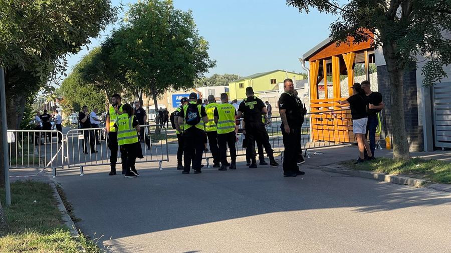Paza pregătită de slovaci pentru fanii FCSB / foto: GSP.ro Problema s-a rezolvat » Fanii FCSB vor intra pe stadion!