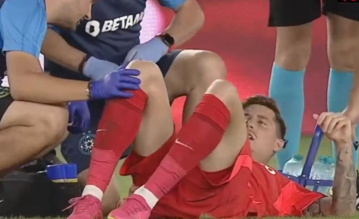 Pierdere pentru FCSB » S-a accidentat în prima repriză a meciului cu CSKA 1948