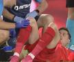 David Miculescu, accidentat în FCSB - CSKA 1948 Sofia