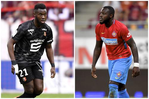 Joris Gnagnon (stânga) și Harlem Gnohere, fratele său care a evoluat și în Liga 1. Foto: Imago
