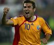 Adrian Mutu e cel mai bun marcator din istoria naționalei României, cu 35 de goluri, la egalitate cu Gică Hagi