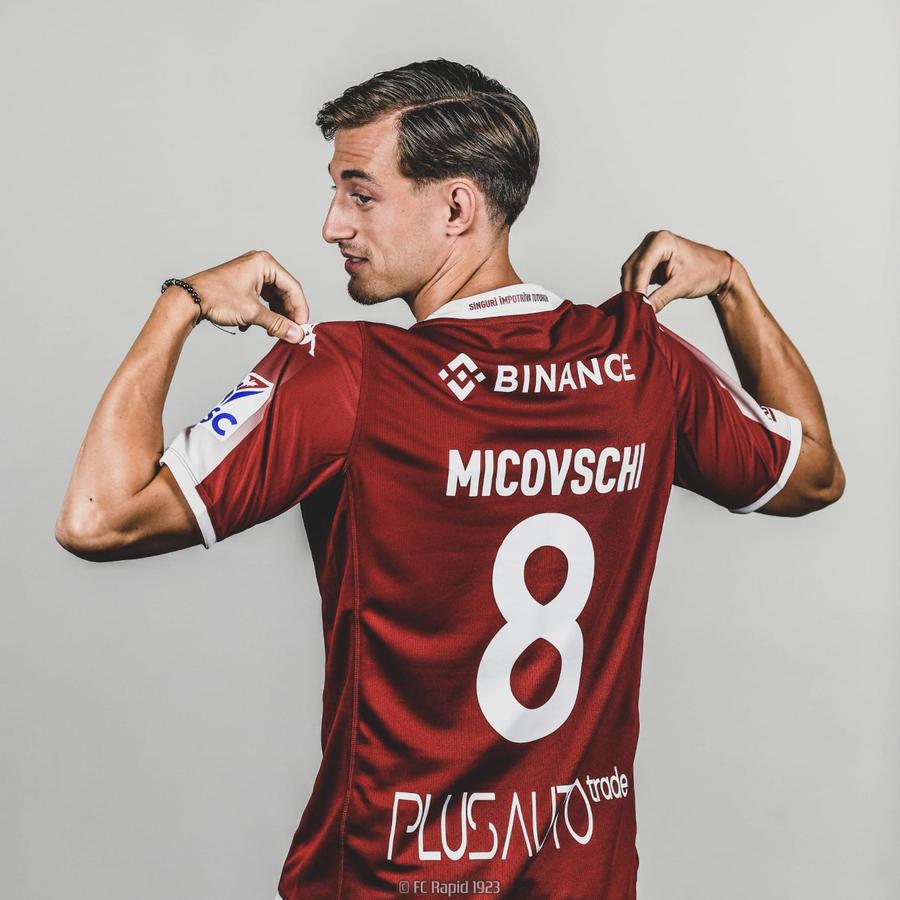 Micovschi va avea #8 la Rapid, purtat sezonul trecut de Andrei Ciobanu Transfer din Serie C la Rapid! S-a întors din Italia după 8 ani și jumătate: „Am semnat cu cea mai iubită echipă din România”