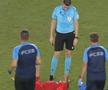 David Miculescu, accidentat în FCSB - CSKA 1948 Sofia