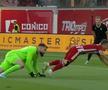 Penalty-ul primit de Sepsi în meciul cu CSKA Sofia / Captură Prima Sport 1