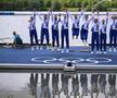 Fetele de poveste de la 8 plus 1,  la premierea cu aurul olimpic. Foto: Raed Krishan (GSP)