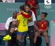 Moment emoționat petrecut la Jocurile Olimpice între două jucătoare din Liga Florilor / Foto: captură de ecran (Eurosport)