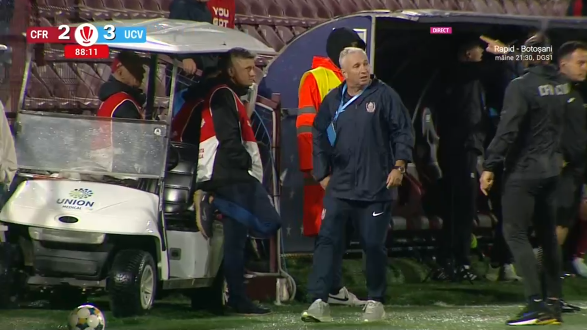 Dan Petrescu, trimis în tribune de Rareș Vidican într-un final incendiar în Gruia