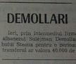 Altă știre care dădea ca și semnat contractul lui Demollari cu Steaua