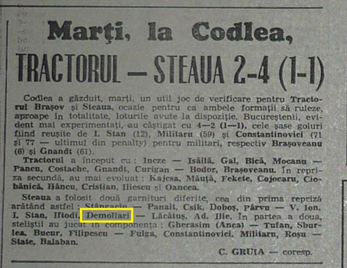 Sulejman Demollari - Dinamo - Steaua