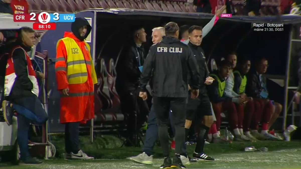 Dan Petrescu, trimis în tribune de Rareș Vidican într-un final incendiar în Gruia