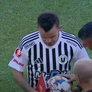 Dan Nistor a bifat meciul cu numărul 515 în Liga 1, egalând recordul deținut până acum de Ionel Dănciulescu // FOTO: captură @Prima Sport
