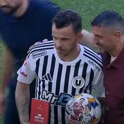Dan Nistor a bifat meciul cu numărul 515 în Liga 1, egalând recordul deținut până acum de Ionel Dănciulescu // FOTO: captură @Prima Sport