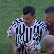 Dan Nistor a bifat meciul cu numărul 515 în Liga 1, egalând recordul deținut până acum de Ionel Dănciulescu // FOTO: captură @Prima Sport