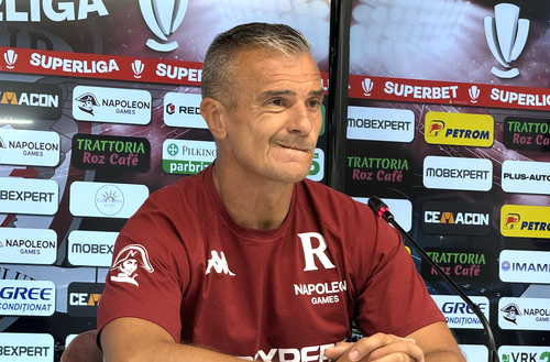 Daniel Pancu, la finalul victoriei cu CFR Cluj