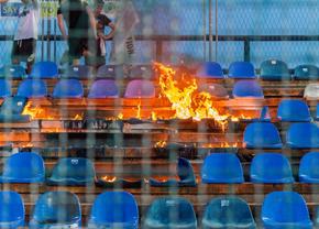 Incendiu la stadion în prima etapă a sezonului