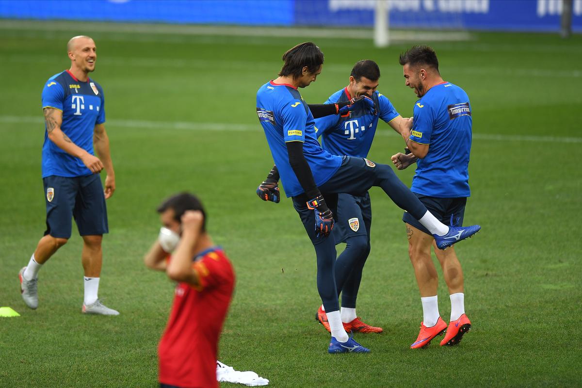 Antrenamentul oficial al României înaintea meciului cu Irlanda de Nord