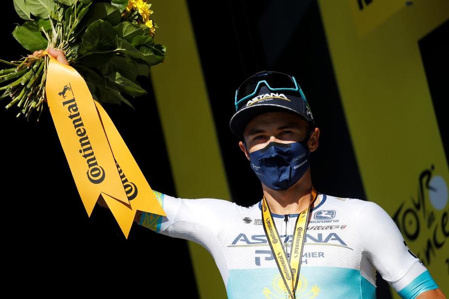 Alexey Lutsenko pe podiumul etapei a 6-a Solitar în vârf » Succes kazah al lui Lutsenko pe Mont Aigoual în Turul Franței