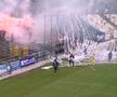 Suporterii au întârziat startul meciului Oțelul Galați - Poli Timișoara // foto: captură DigiSport
